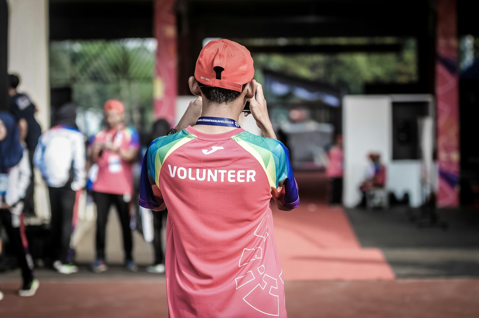 Community members collaborating at a charity event